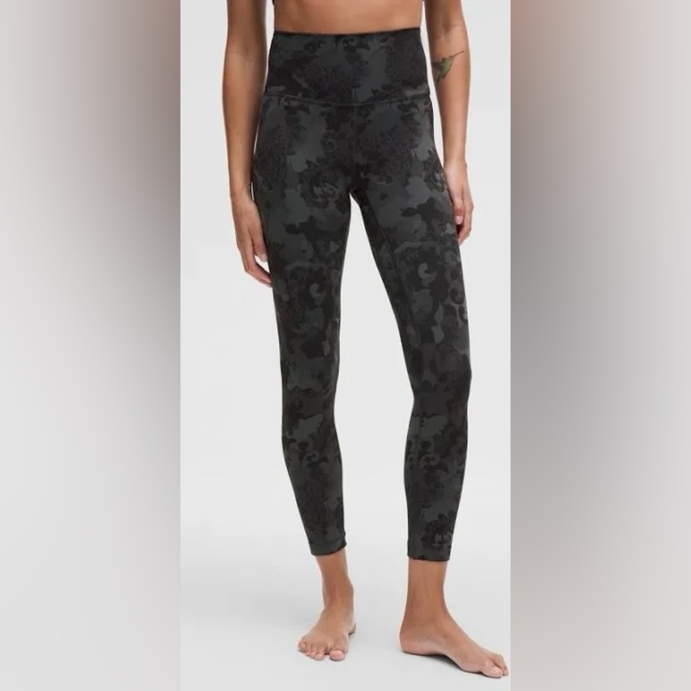 lululemon Align™ High-Rise Pant 25" Heritage Lace Pattern like new no callouts